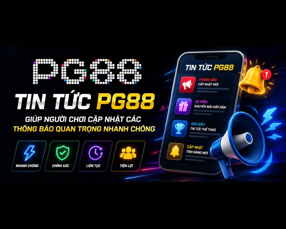 Tin tức PG88 giúp người chơi cập nhật các thông báo quan trọng nhanh chóng