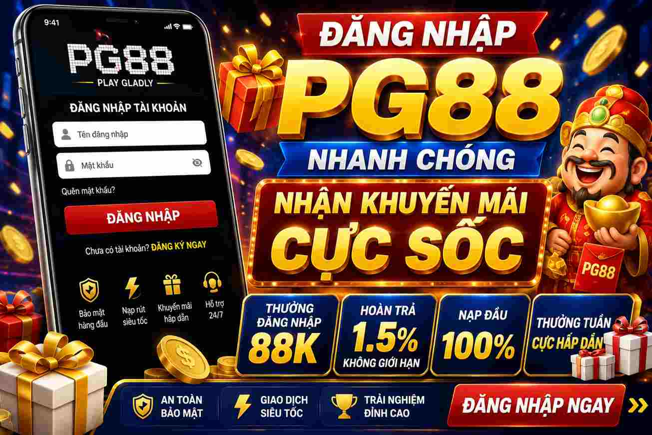 Đăng nhập PG88 nhanh chóng nhận khuyến mãi cực sốc