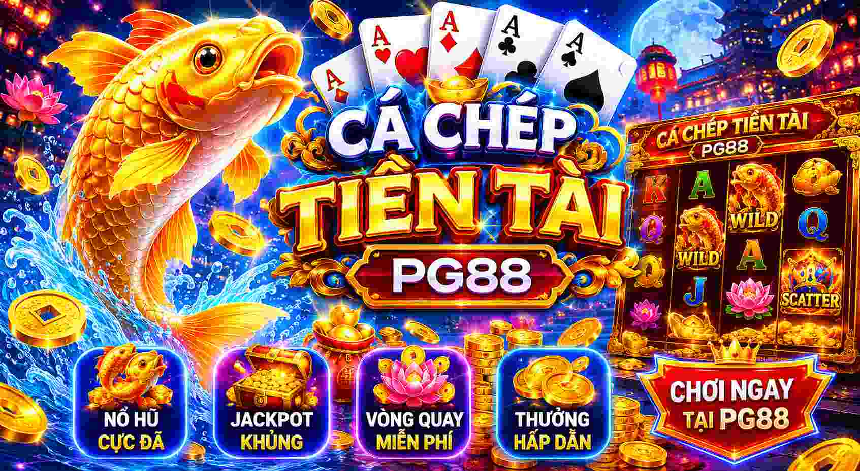 Khám phá cá chép tiền tài PG88 cơ hội nhận thưởng khủng